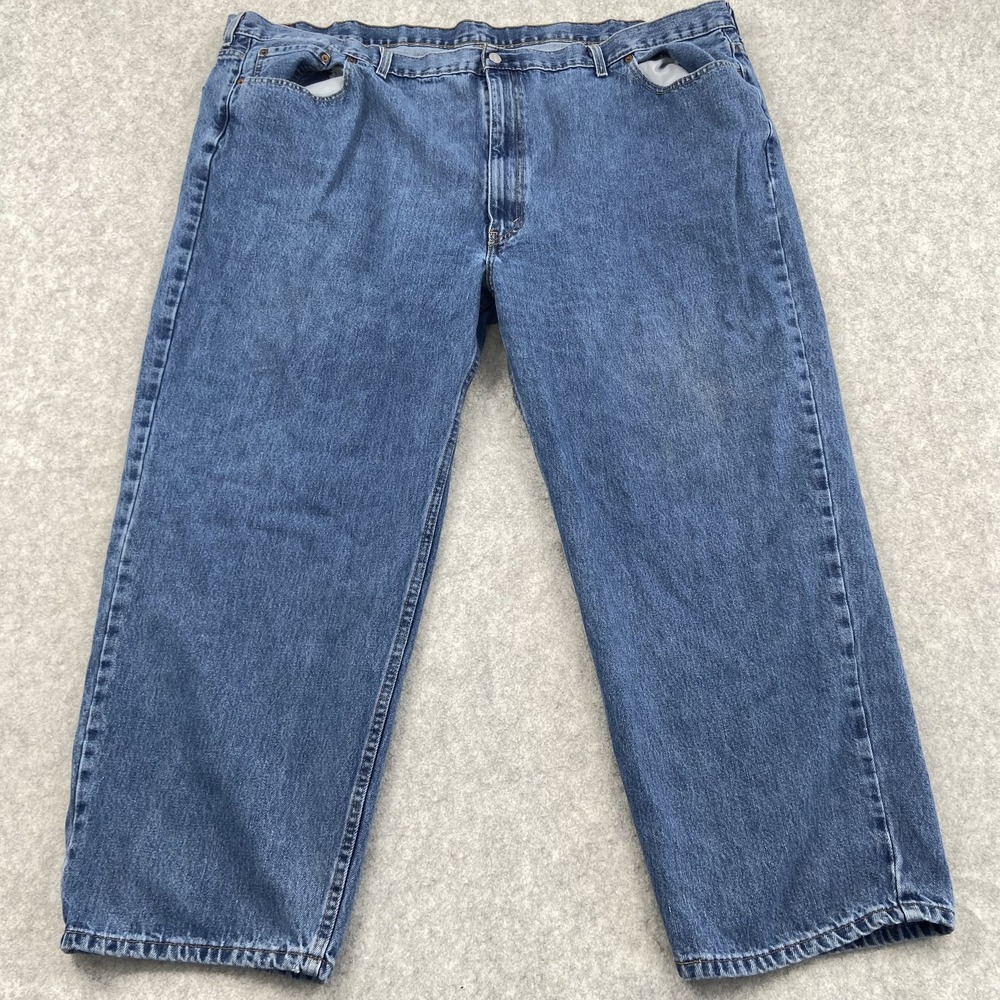 Levis 550 Jeans Mens 54x30 (52x28) Blue Medium Wash Relaxed Tapered Big & Tall